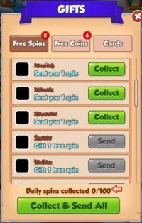 100 Spin Gifts Send and Receive 100 Spins Daily