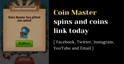 Coin Master spins Facebook Instagram Twitter Email YouTube