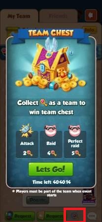 Coin Master Team Chest Keys