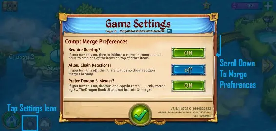 Merge Preferences Merge Dragons