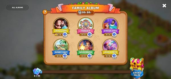 Family Island Seasonal Card Collection Album