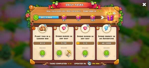 Family Island Daily Tasks